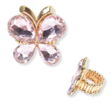 102803, BUTTERFLY RHINESTONE STRETCH RING