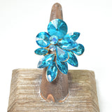 102805, MULTI SHAPE RHINESTONE STRETCH RING