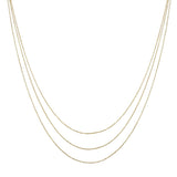 102862, DAINTY CHAIN MULTI LAYERED NECKLACE