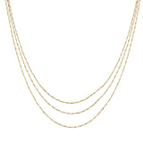 102864, DAINTY CHAIN MULTI LAYERED NECKLACE