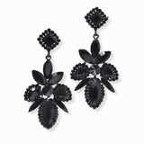 102870, MULTI SHAPE RHINESTONE DANGLE EARRING