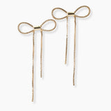 102880, RIBBON BOW METAL EARRING