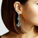 102895, WESTERN CACTUS DANGLE EARRING