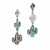 102895, WESTERN CACTUS DANGLE EARRING