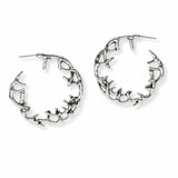 102896, WESTERN ANTLER HOOP EARRING