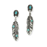 102903, WESTERN LEAF DANGLE EARRING