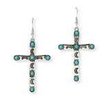 102907, WESTERN CROSS DANGLE EARRING
