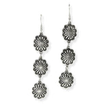 102908, WESTERN CONCHO METAL DANGLE EARRING