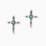102911, WESTERN CROSS STUD EARRING