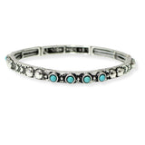 102984, WESTERN TURQUOISE STONE ACCENT STRETCH BRACELET