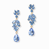 102992, MULTI SHAPE RHINESTONE DANGLE EARRING