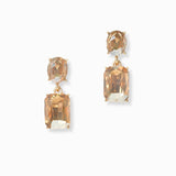 102994, RECTANGLE RHINESTONE DANGLE EARRING