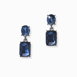 102994, RECTANGLE RHINESTONE DANGLE EARRING