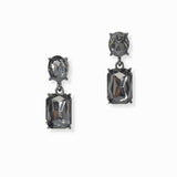 102994, RECTANGLE RHINESTONE DANGLE EARRING