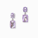 102994, RECTANGLE RHINESTONE DANGLE EARRING