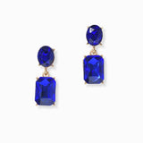 102994, RECTANGLE RHINESTONE DANGLE EARRING