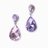 102996, TEARDROP RHINESTONE DANGLE EARRING