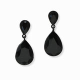102996, TEARDROP RHINESTONE DANGLE EARRING