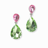 102996, TEARDROP RHINESTONE DANGLE EARRING