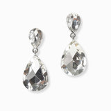 102996, TEARDROP RHINESTONE DANGLE EARRING