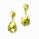 102996, TEARDROP RHINESTONE DANGLE EARRING