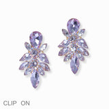 103002, RHINESTONE EVENING CLIP ON EARRING