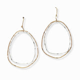 103030, GEOMETRIC METAL DANGLE EARRING