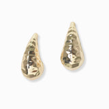 103066, HAMMERED TEARDROP STUD EARRING