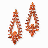 103109, MULTI SHAPE RHINESTONE DANGLE EARRING