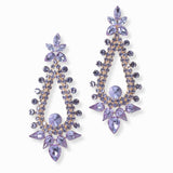 103109, MULTI SHAPE RHINESTONE DANGLE EARRING