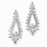 103109, MULTI SHAPE RHINESTONE DANGLE EARRING