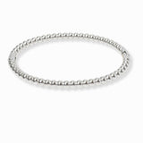103139, STAINLESS STEEL BALL TEXTURED BRACELET