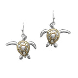 103163, SEA TURTLE METAL DANGLE EARRING