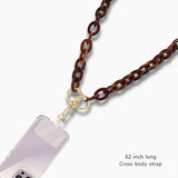 103208, CELLULOID ACETATE CROSS BODY PHONE LANYARD