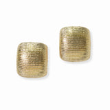 103306, GEOMETRIC TEXTURED METAL STUD POST EARRING