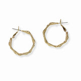 103399, 25MM GEOMETRIC METAL HOOP EARRING