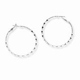 103400, 45MM TEXTURED ROUND METAL HOOP EARRING