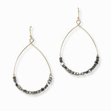103473, DAINTY BEADED TEARDROP DANGLE EARRING