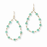 103481, TEARDROP BEADED DANGLE EARRING