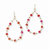 103481, TEARDROP BEADED DANGLE EARRING