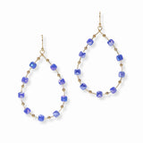 103481, TEARDROP BEADED DANGLE EARRING