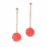 103482, GLITTER BALL DROP DANGLE EARRING