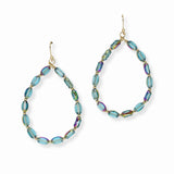 103484, TEARDROP BEADED DANGLE EARRING