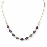 103493, OVAL SHAPE BEADED NECKLACE