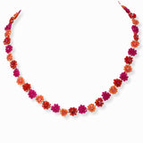103501, DAINTY FLOWER BEADED NECKLACE