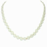 103501, DAINTY FLOWER BEADED NECKLACE