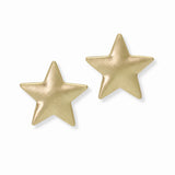 103511, TEXTURED STAR METAL STUD EARRING