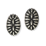 103530, WESTERN CONCHO METAL EARRING