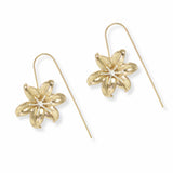 103534, FLOWER METAL FISH HOOK EARRING