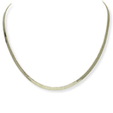 103546, SOLID HERRINGBONE SNAKE CHAIN NECKLACE